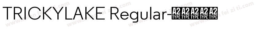 TRICKYLAKE Regular字体转换